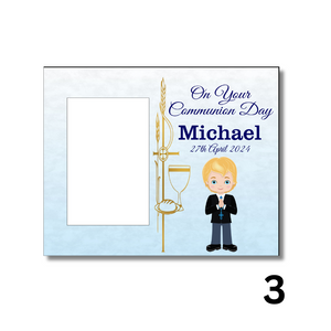 Boy Communion Frame, Personalised Gift