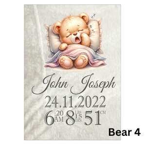 Large Fluffy Baby Blanket - Personalised Gift