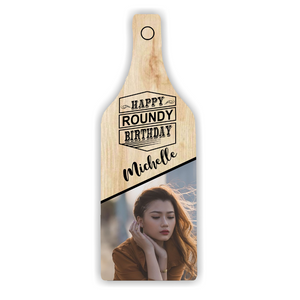 Bottle Shape glass Cutting Board, Personalised Gift