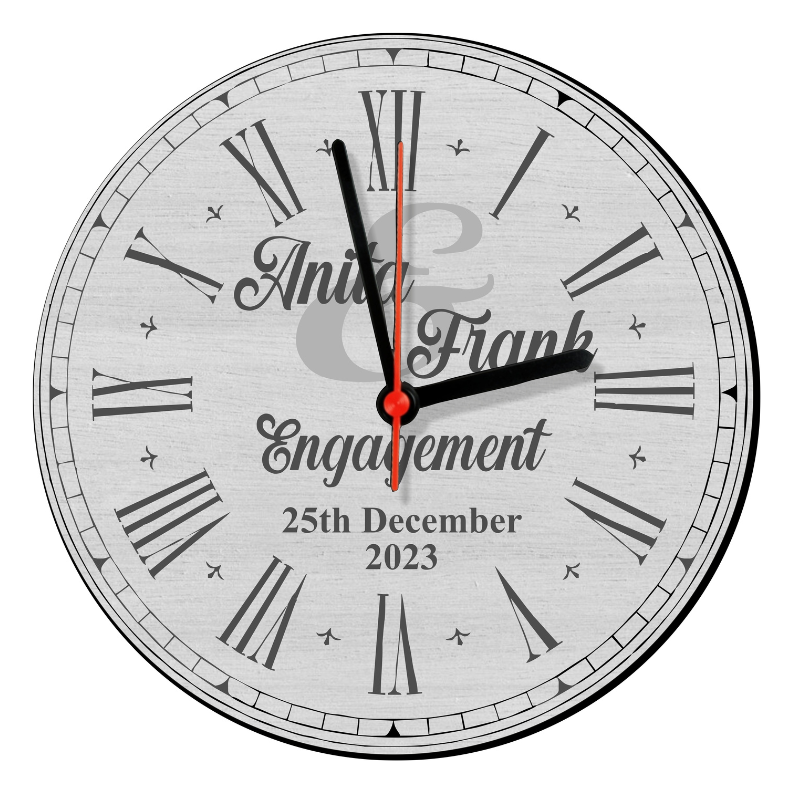 Engagement Clock - Personalised Gift