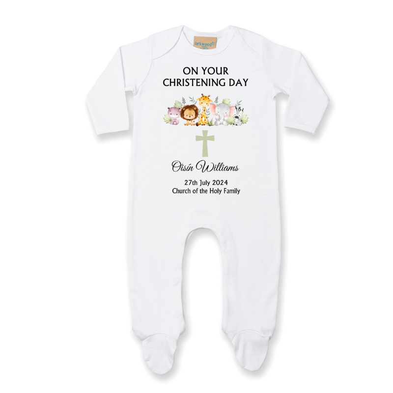 Christening Babygrow - Personalised Gift