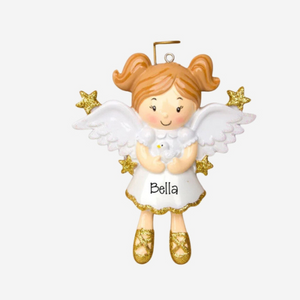 Angel Ceramic Decoration - Personalised Gift