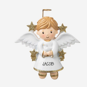 Angel Ceramic Decoration - Personalised Gift