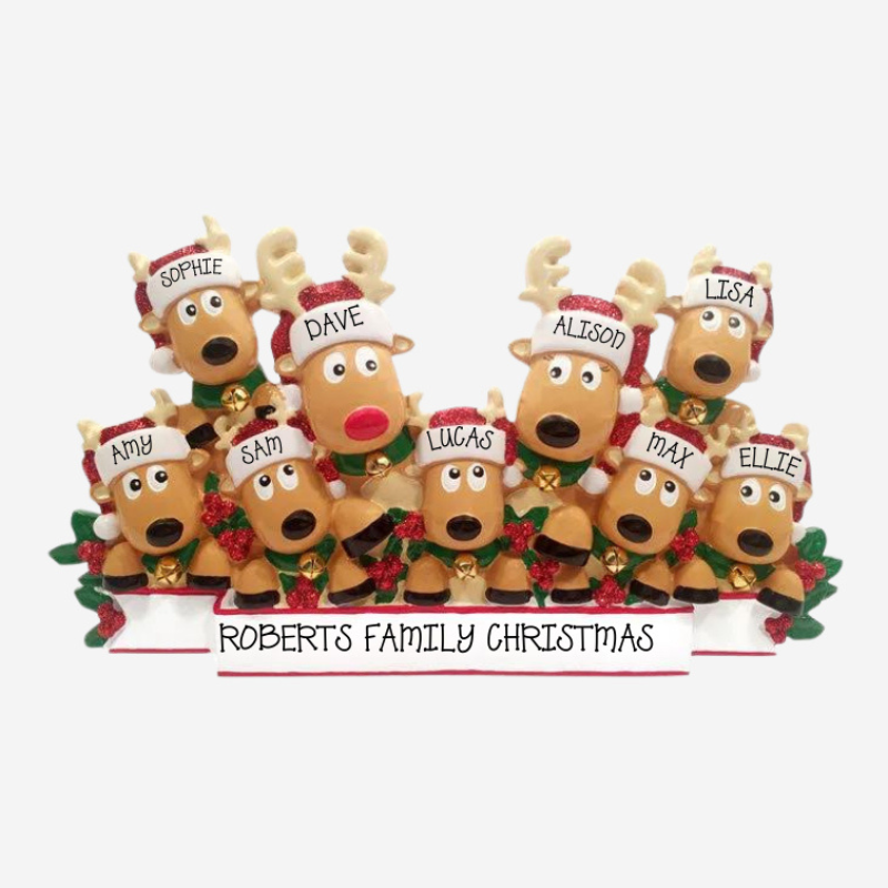 Ceramic Reindeer Table Topper - 10 - Personalised Gift