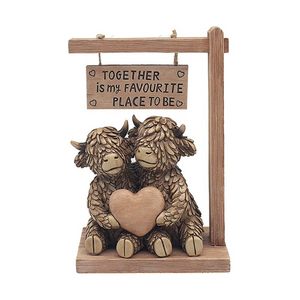 Hughie Highland Cow Together - Personalised Gift