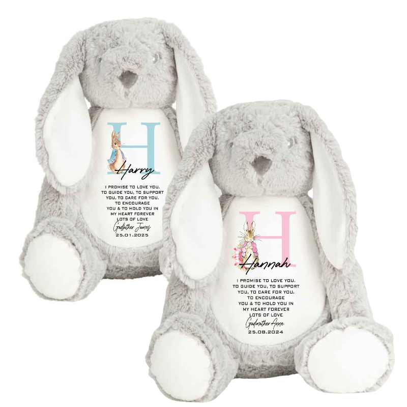 Godchild Bunny - Personalised Gift