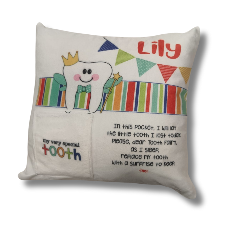 Tooth Fairy Cushion - Personalised Gift