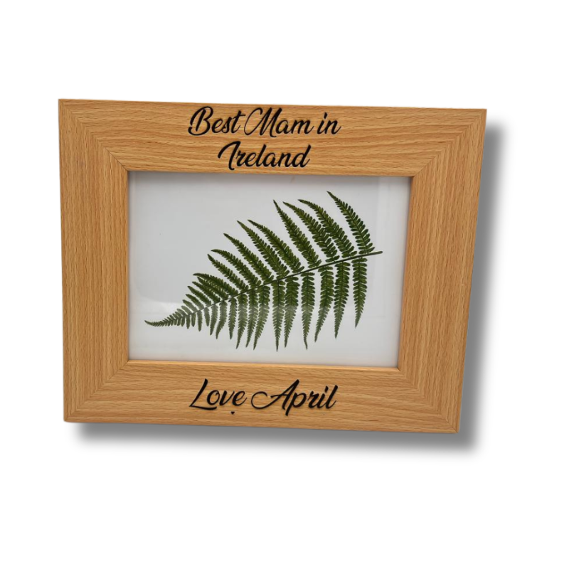 Engraved Wooden Frame - Personalised Gift