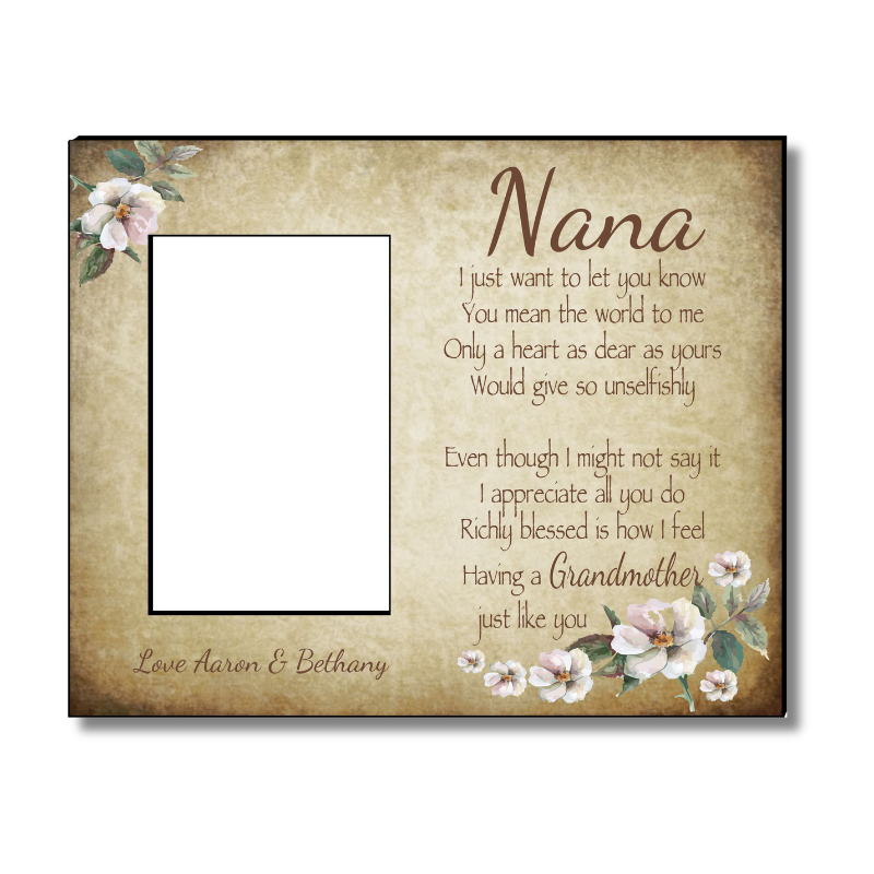 Grandmother Frame Personalised Gift