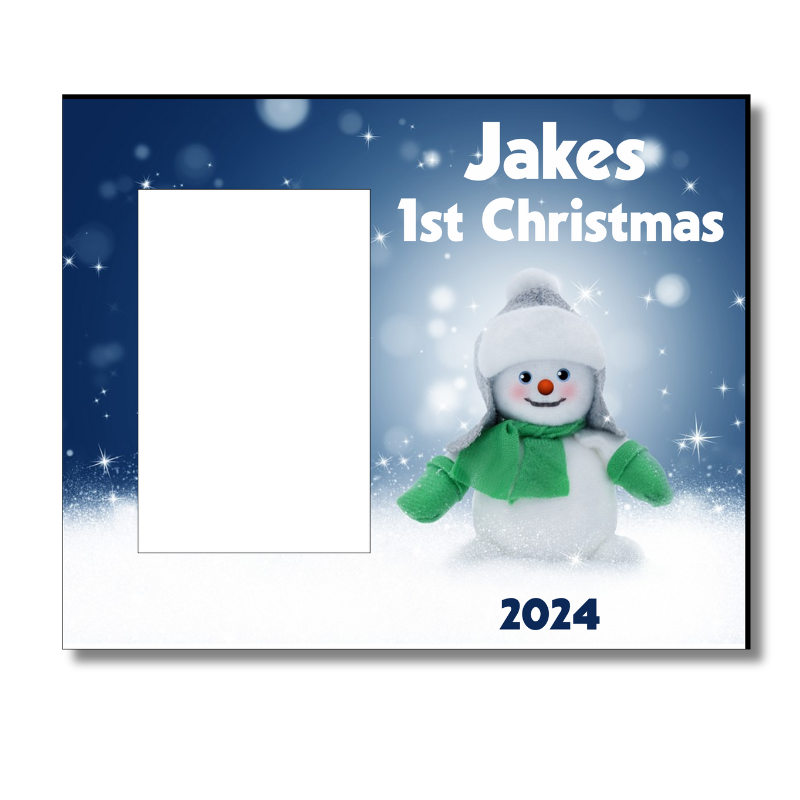 1st Christmas Frame Personalised Gift