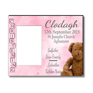 Christening Frame, Personalised Gift