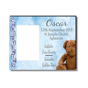 Christening Frame, Personalised Gift