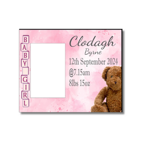 Personalised Baby Photo Frame, Personalised Gift