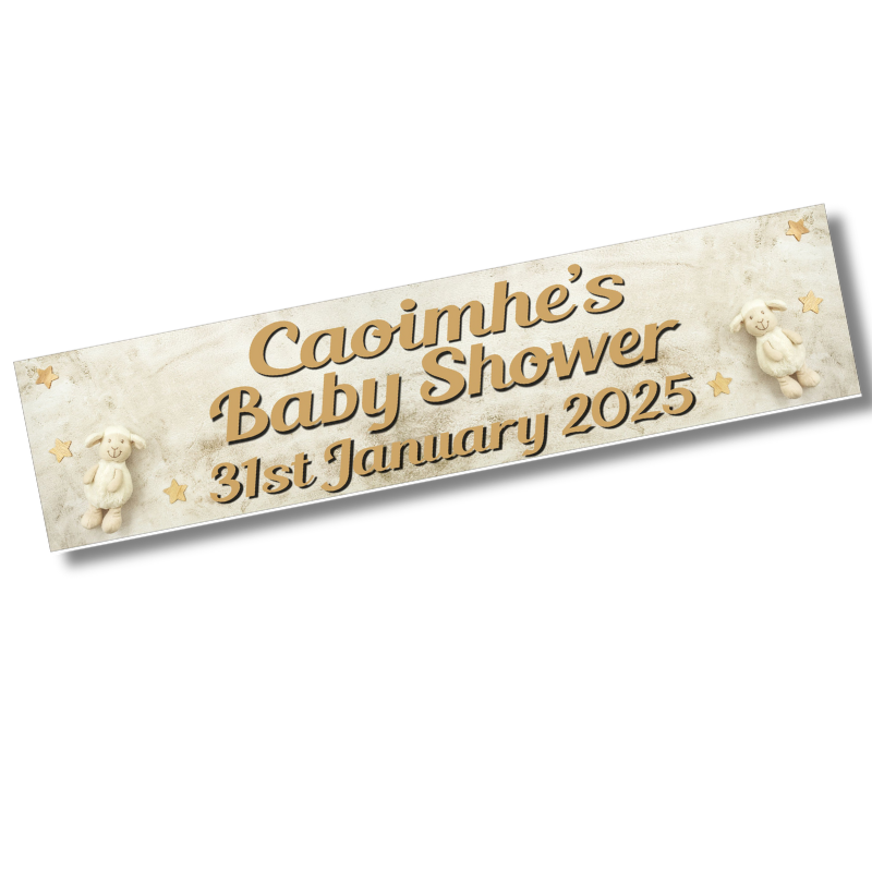 Baby Shower Banner - Personalised Gift