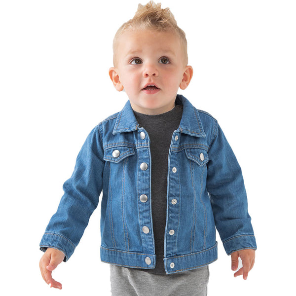 Baby blue jean jacket best sale